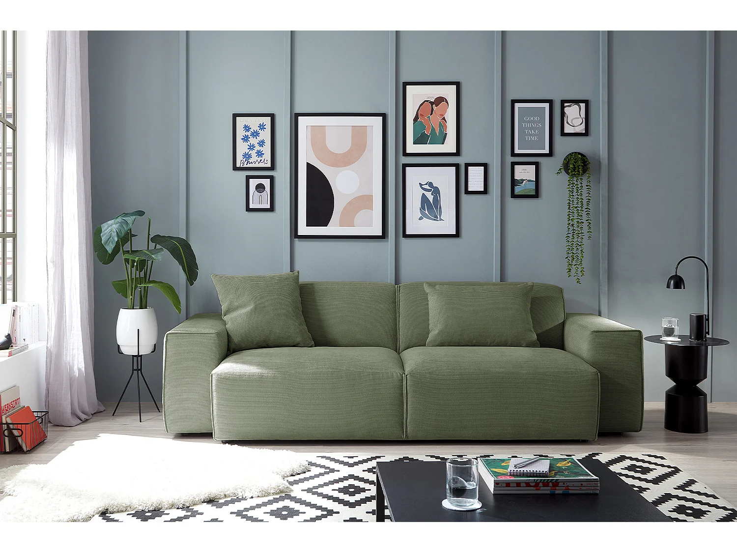 Sofa - Grün Cord - RANI