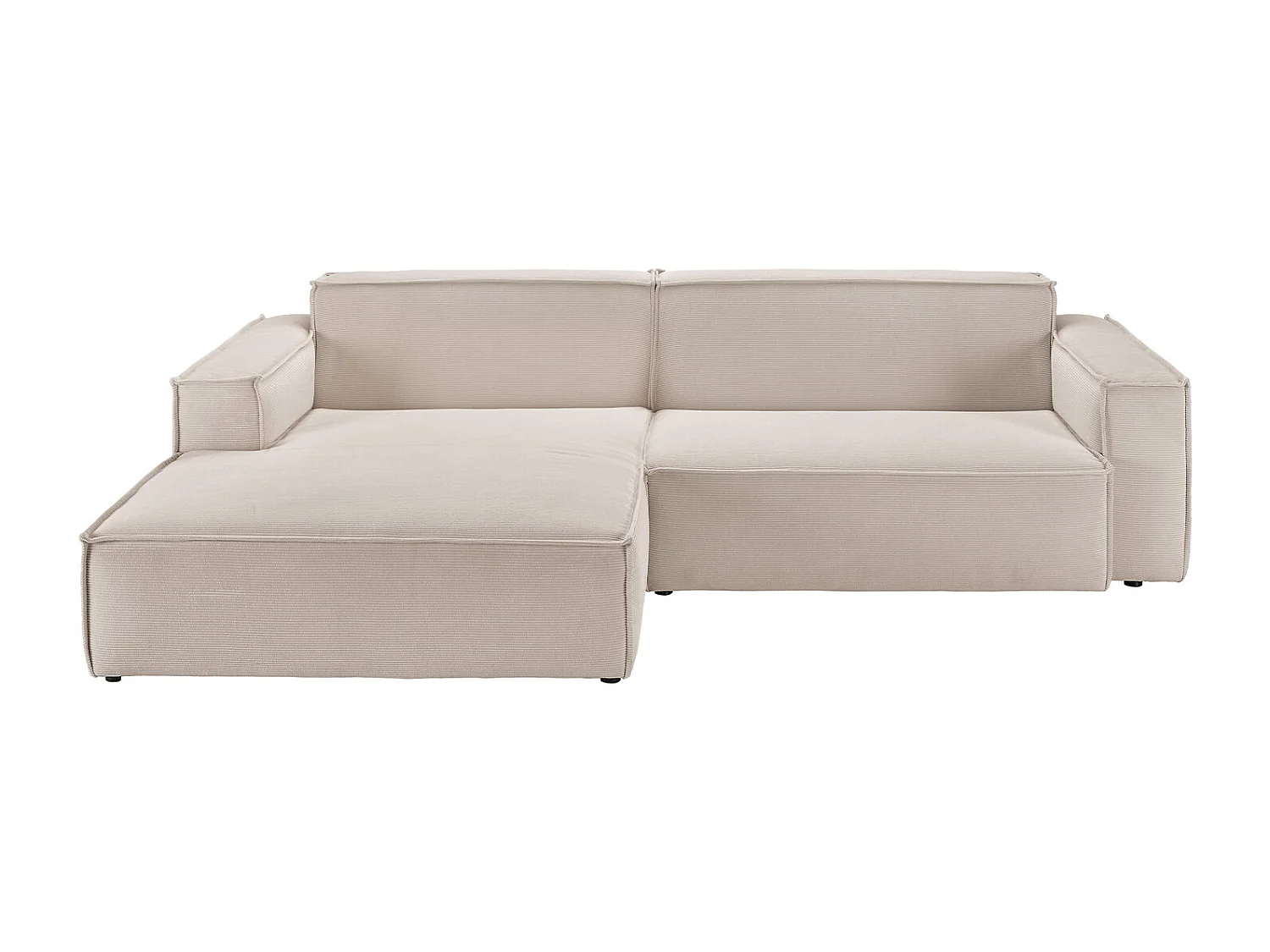 Ecksofa - Beige Cord - SAMU