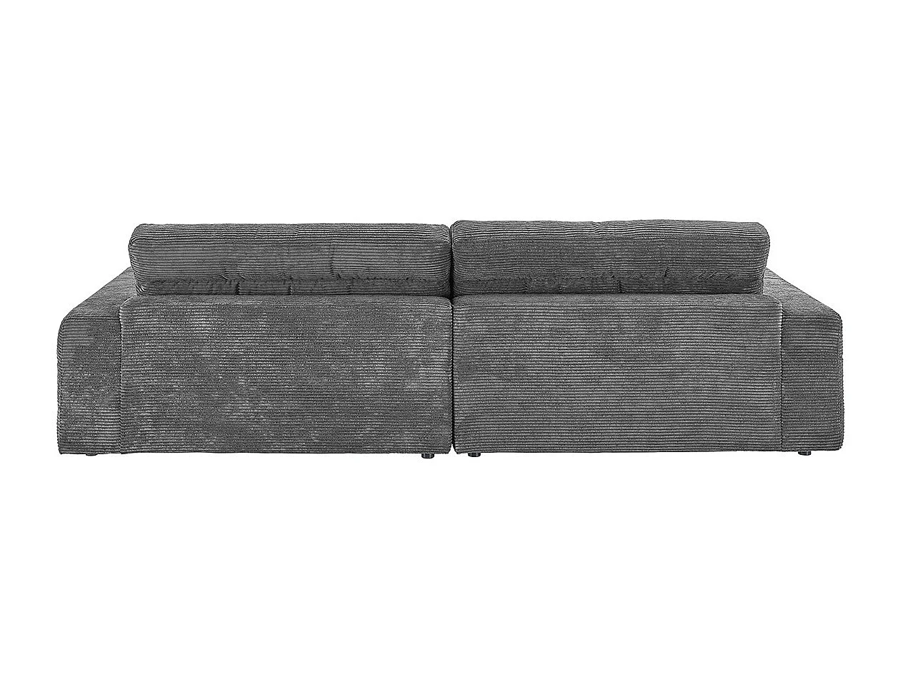 Ecksofa - Grau Cord - LANA