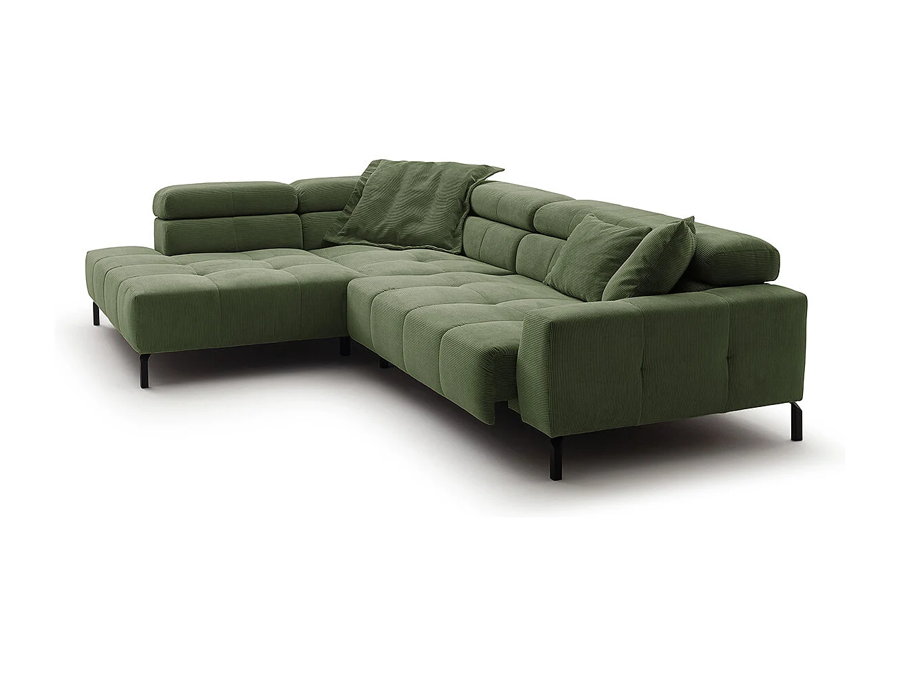 Canapé - Vert Velours côtelé - OHIO