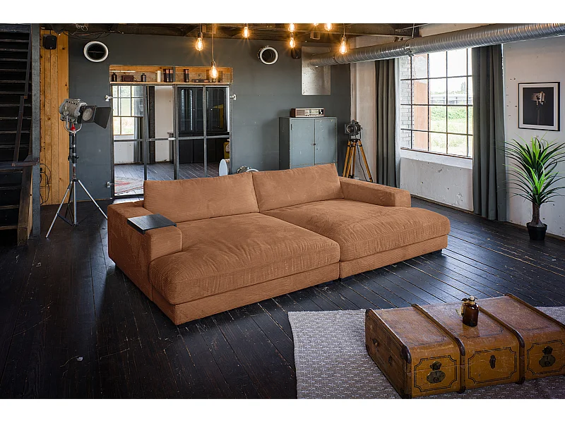 Sofá - marrón Pana - MADELINE