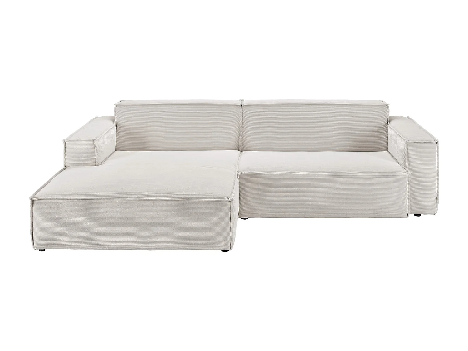 Ecksofa - Silber Cord - SAMU