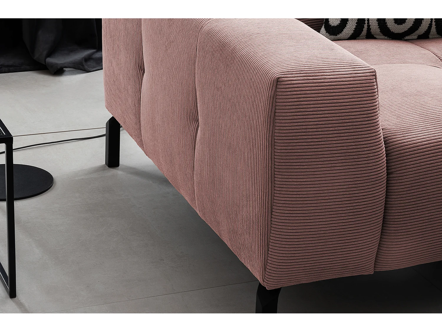 canapé - Rose Velours côtelé - OHIO