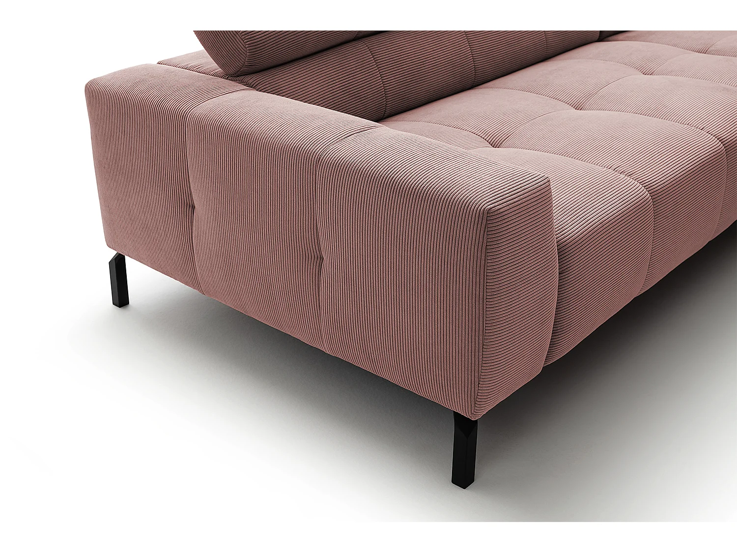 canapé - Rose Velours côtelé - OHIO