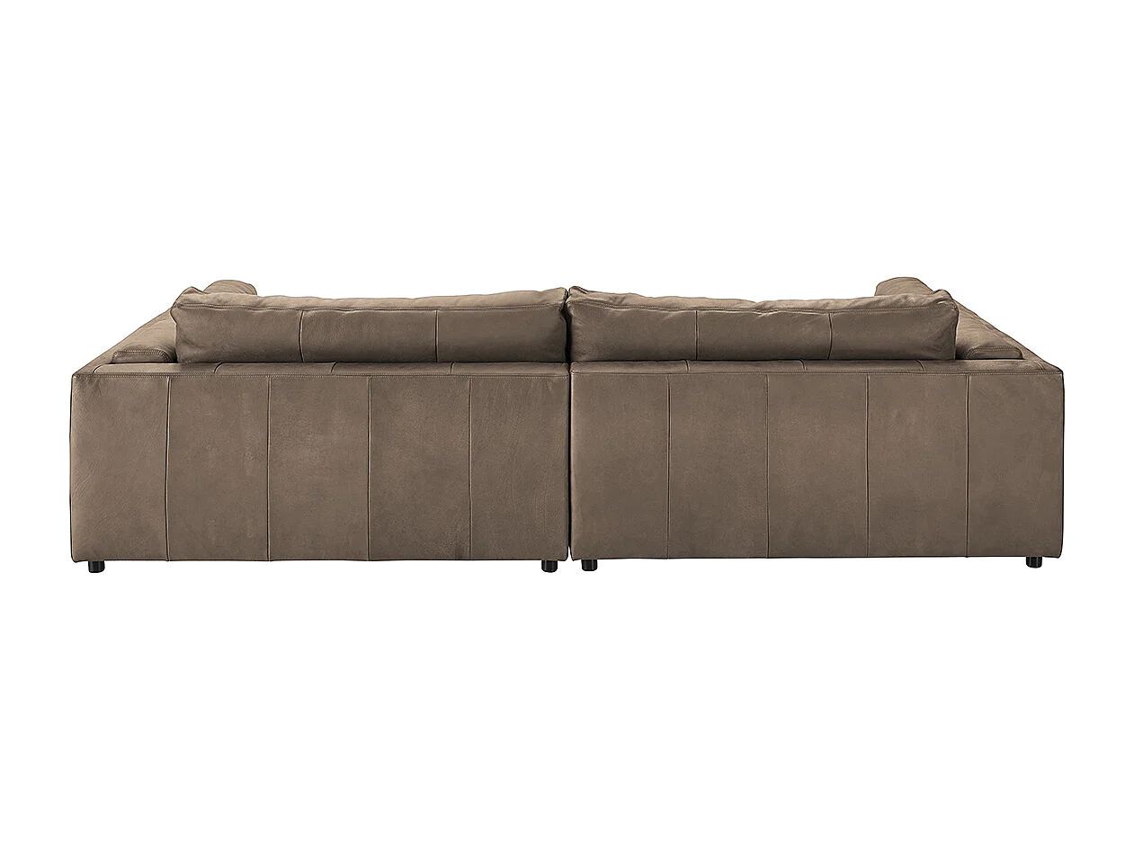 Bigsofa - Taupe Leder - RAINA