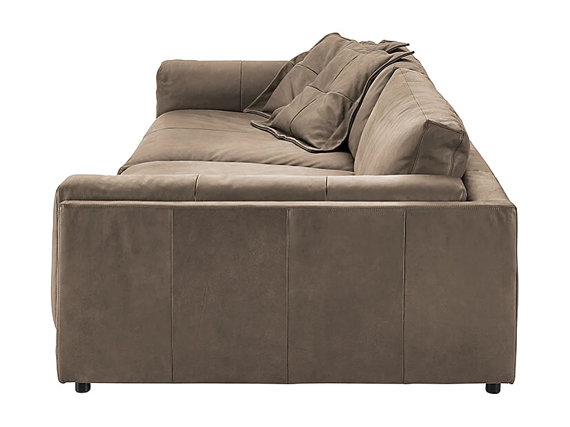 Bigsofa - Taupe Leder - RAINA