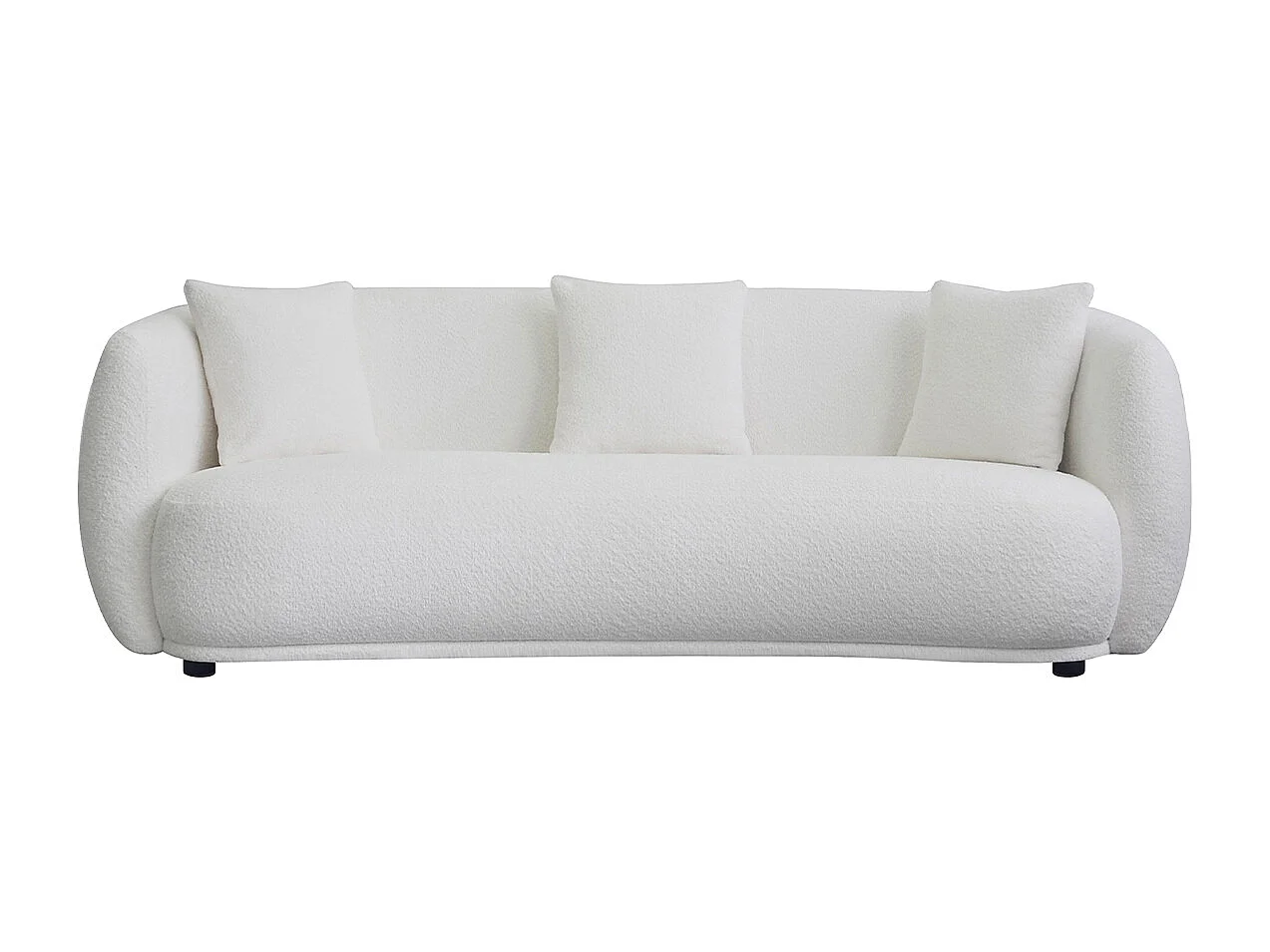 Sofa - Cremeweiß Webstoff - RADA