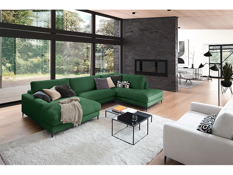 Sofá - verde esmeralda Pana - CARA