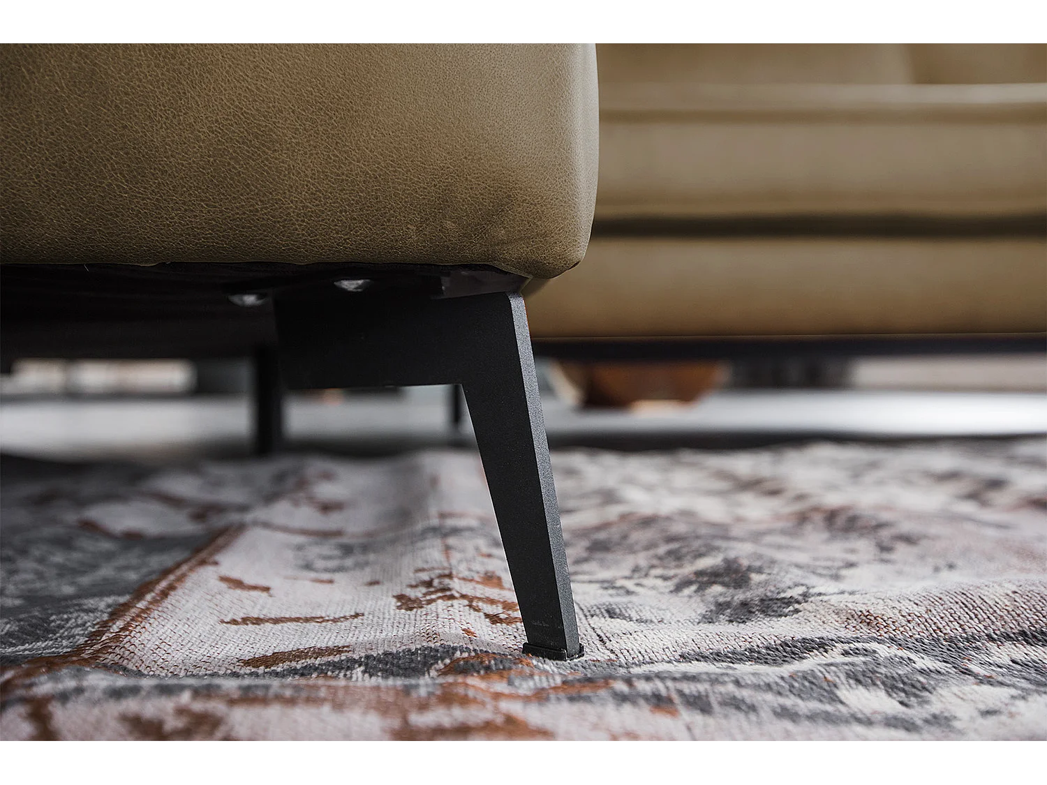 Hoekbank - Beige Leer - BLOOM