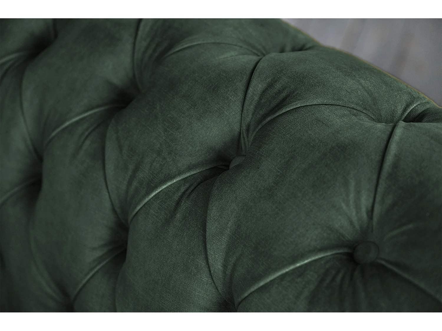 Sofá - Verde terciopelo - CHARME