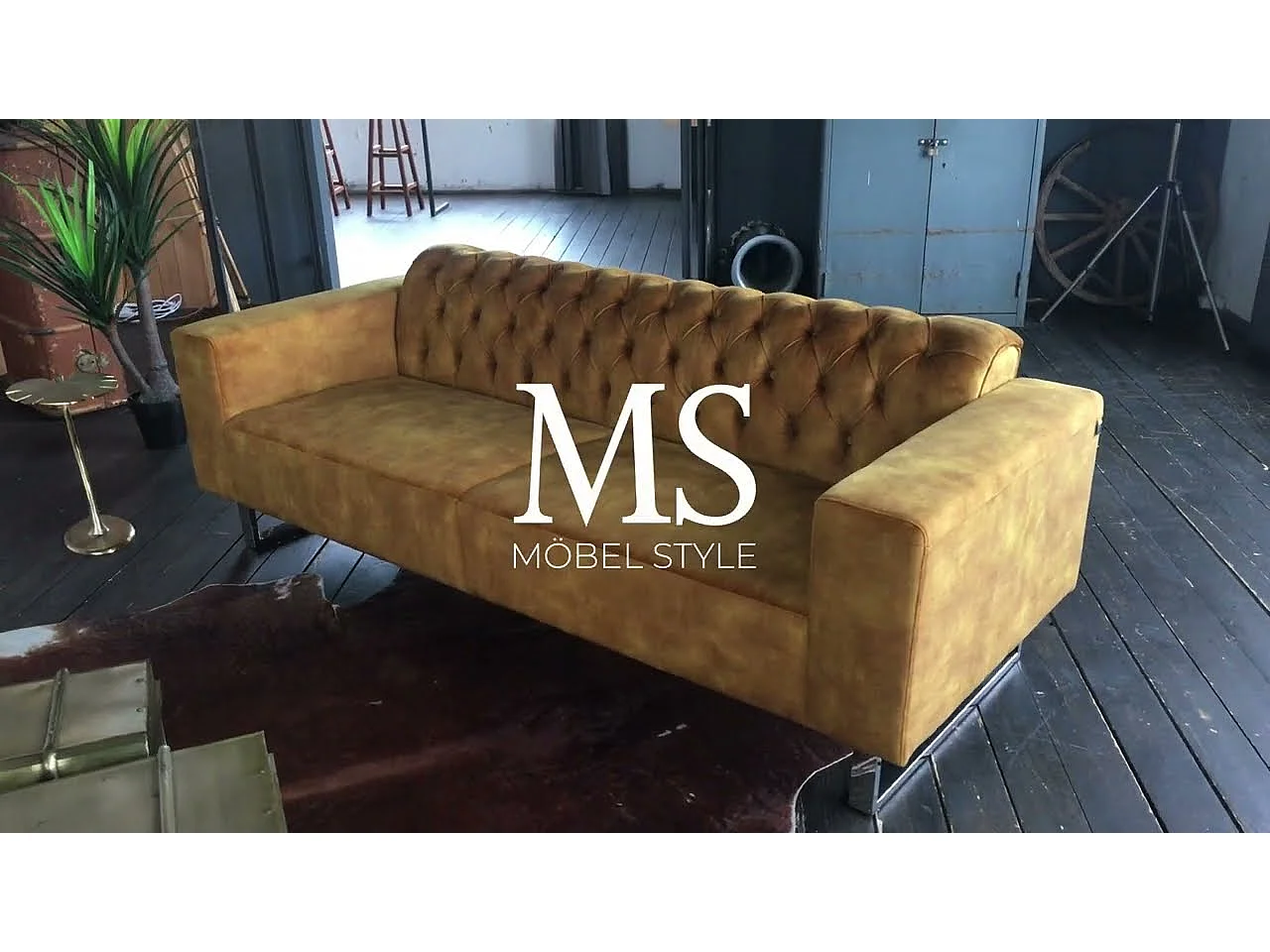 Sofa - Grün Velvet - CHARME