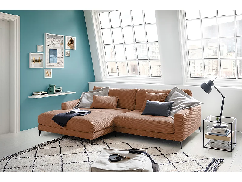 Hoekbank - Bruin Koord - CARA