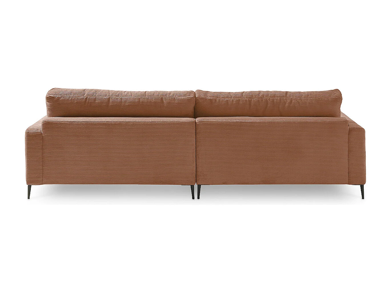 Canapé - marron Velours côtelé - CARA