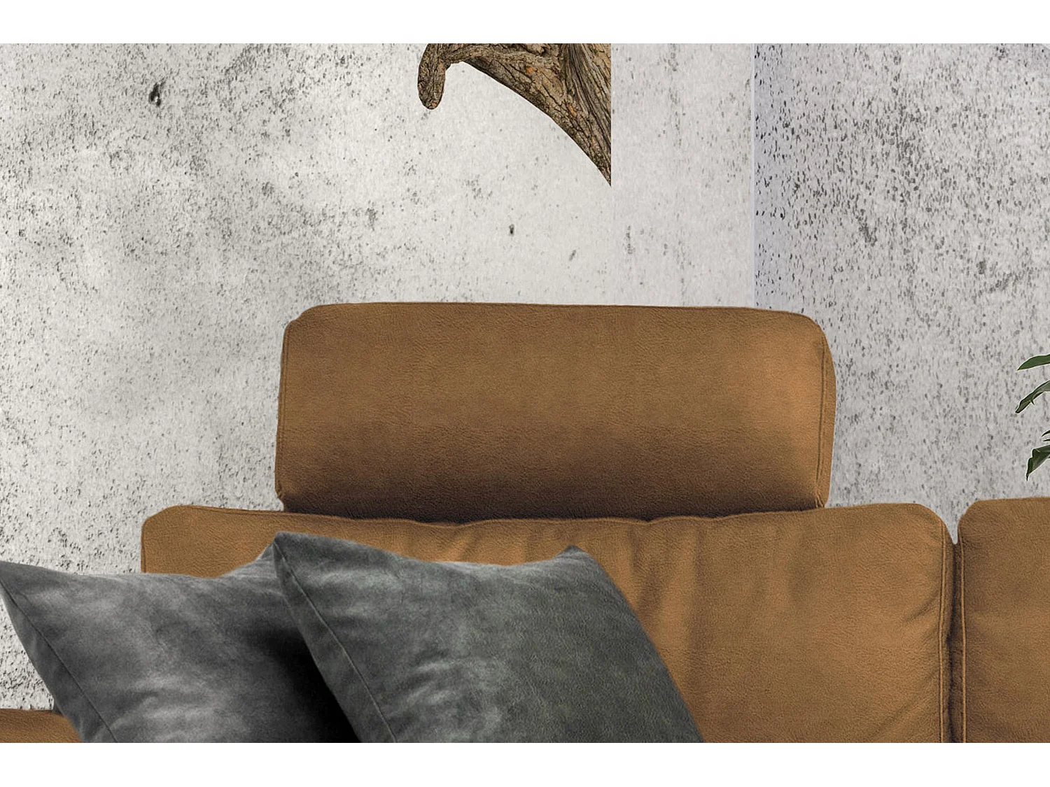 Hoekbank - Oranje Geweven stof - LOLA