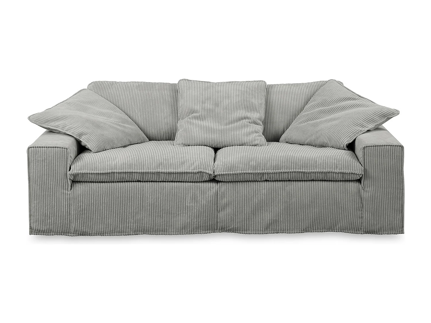 Canapé - Gris Velours côtelé - NETTA