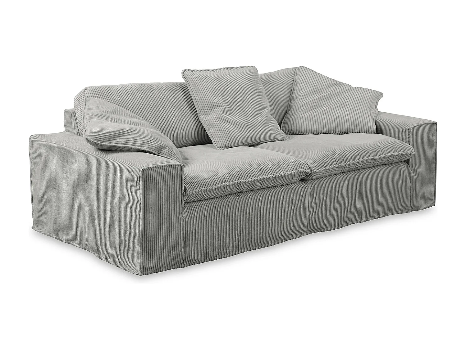 Canapé - Gris Velours côtelé - NETTA