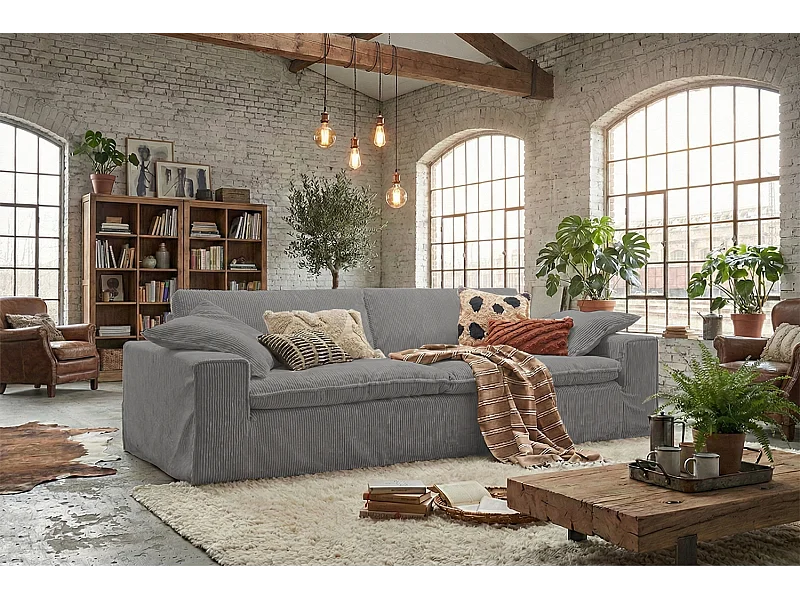 Divano - Grigio Velluto a coste - NETTA