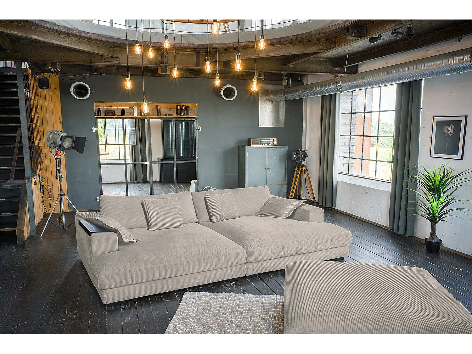 Big - taupe Velours côtelé - MADELINE