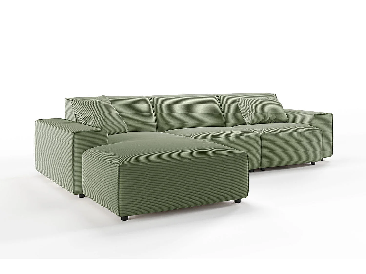 Divano - verde Velluto a coste - RANI