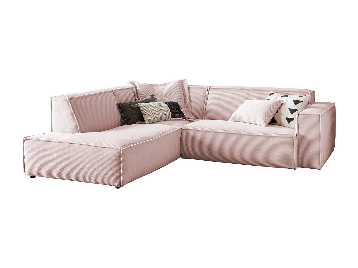 Ecksofa - Pink Cord - SAMU