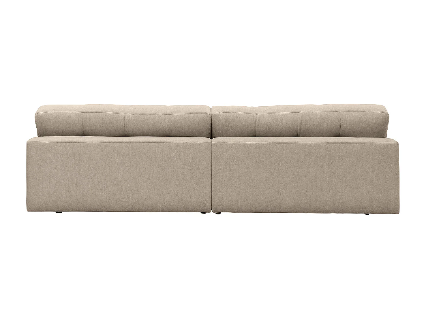 Canapé - beige tissu tissé - MOZZA