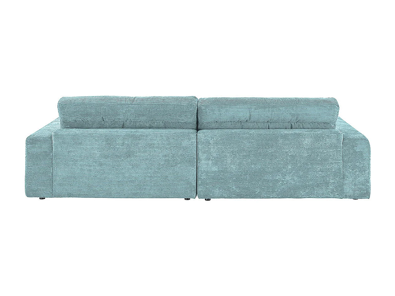 Ecksofa - Hellblau Cord - LANA