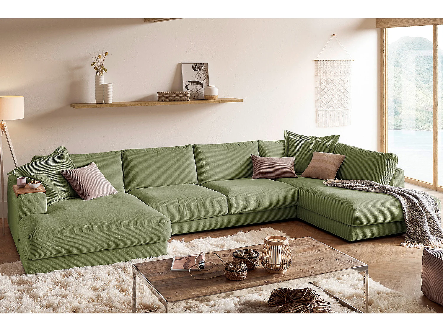 Levend - Donkergroen Koord - MADELINE