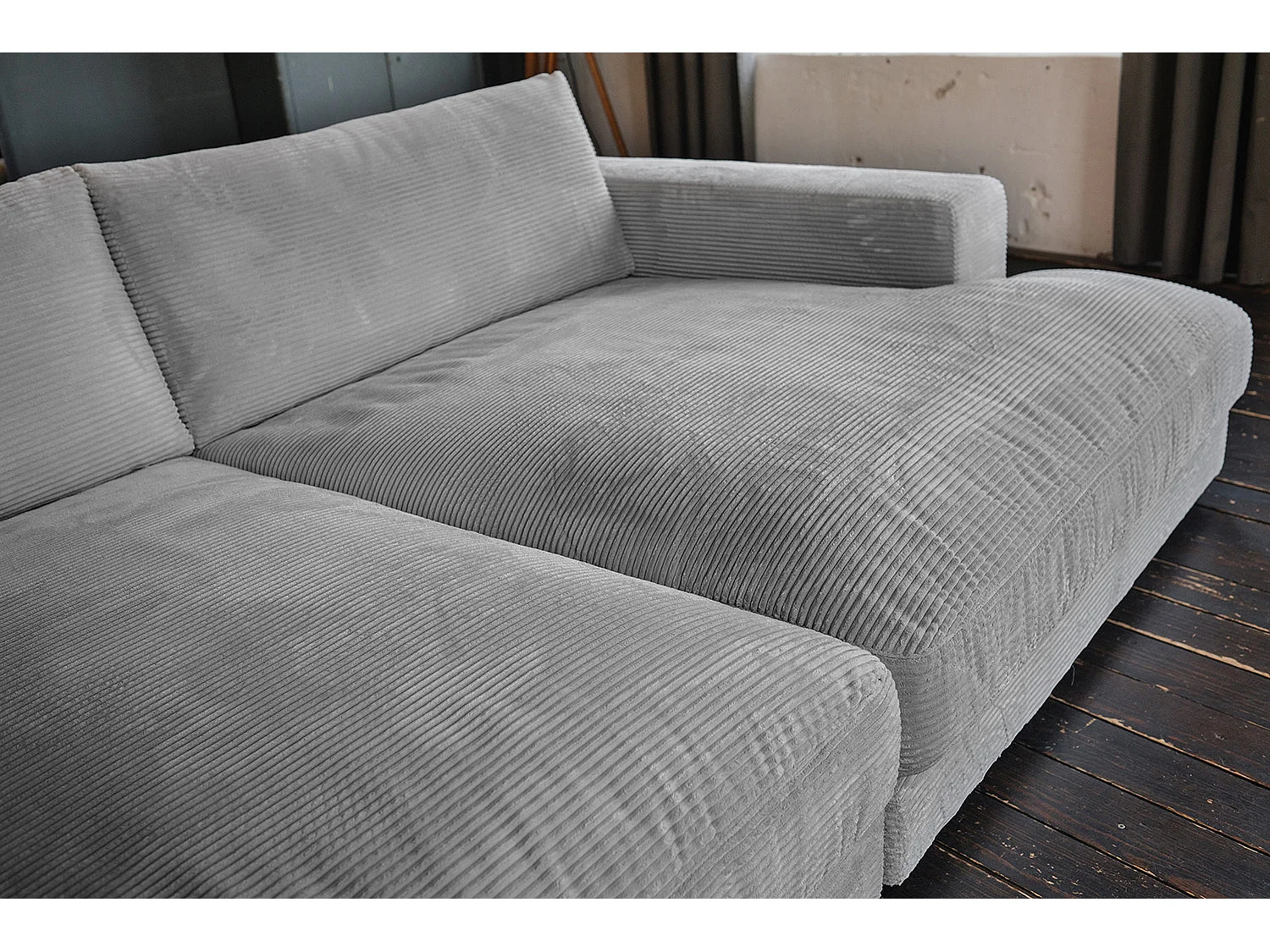 Bigsofa - Grau Cord - MADELINE