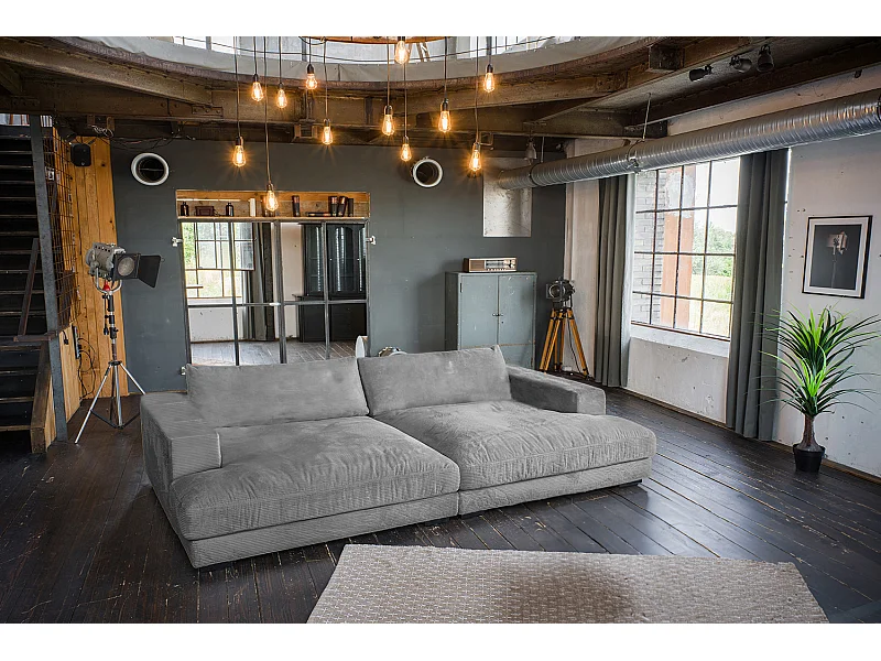 Bigsofa - Grau Cord - MADELINE