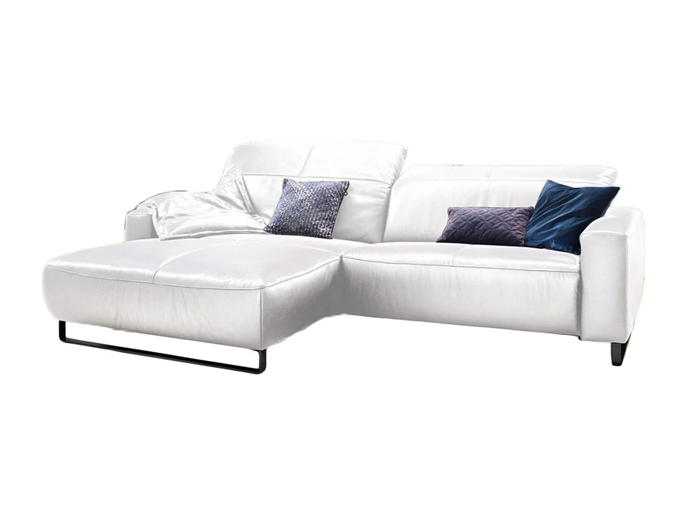 Sofá - blanco piel - YORK