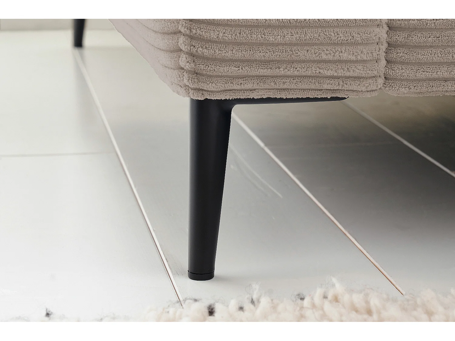Ecksofa - Taupe Cord - CARA