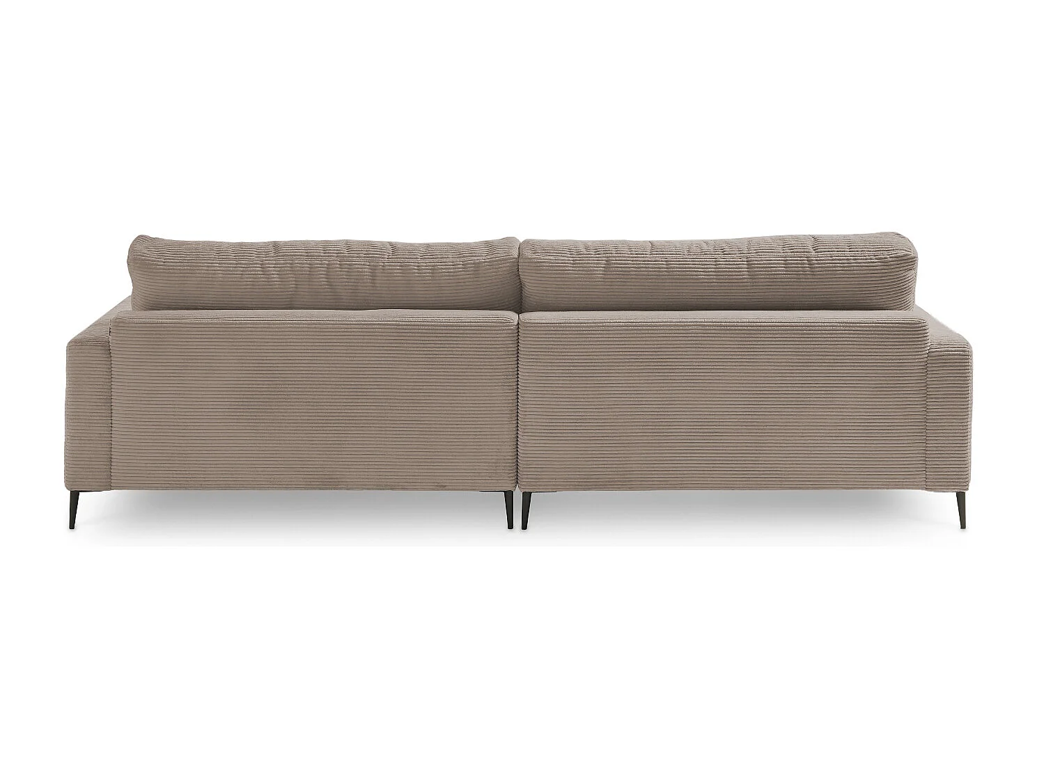 Ecksofa - Taupe Cord - CARA