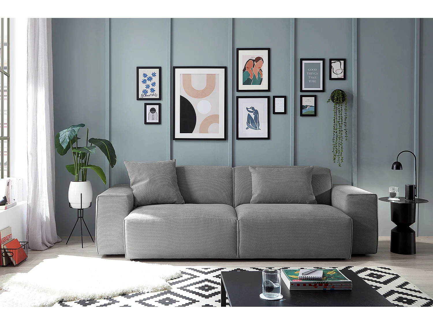 Sofa - Grau Cord - RANI