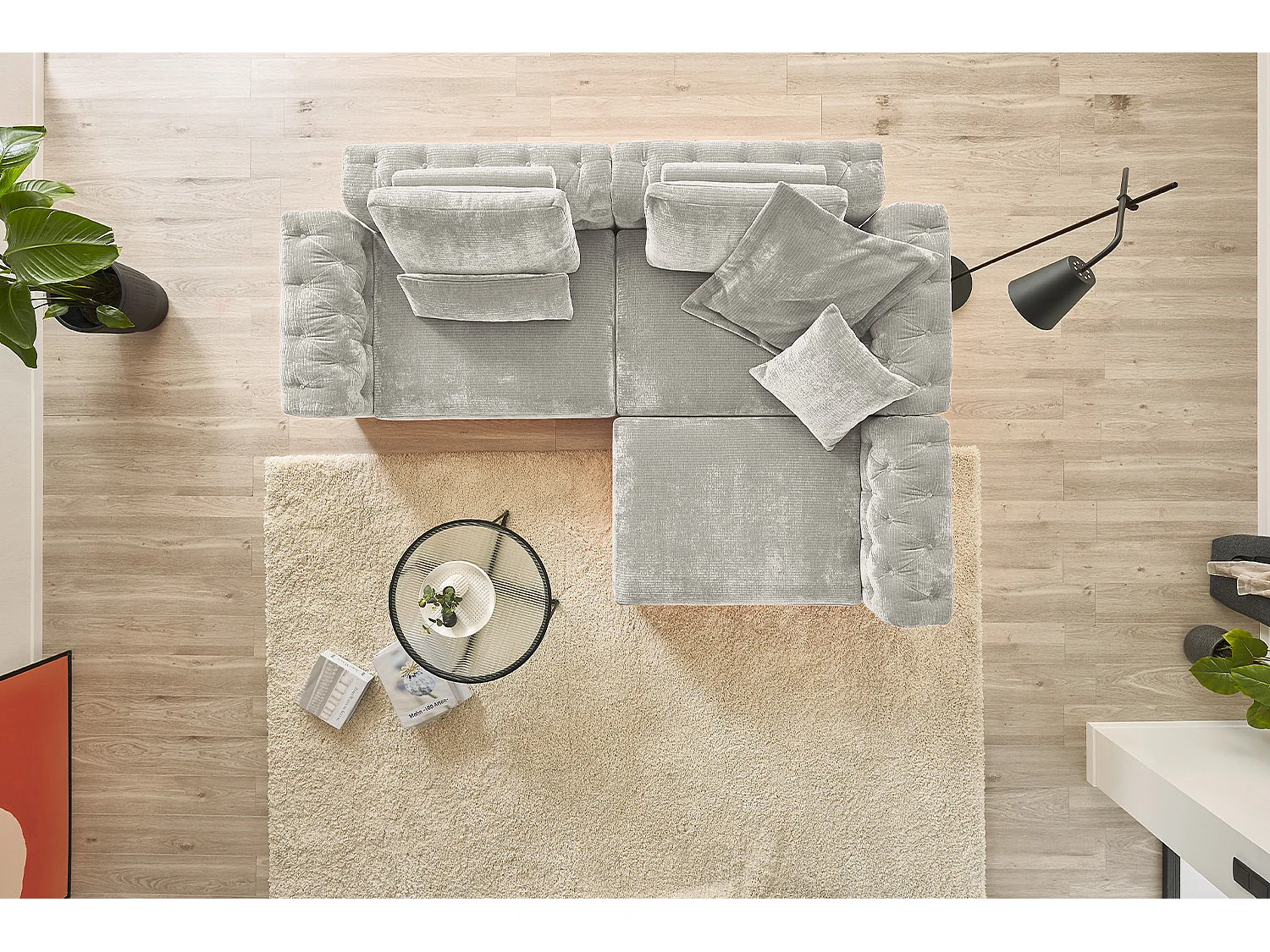 Modulsofa - Silber Cord - SEPHI