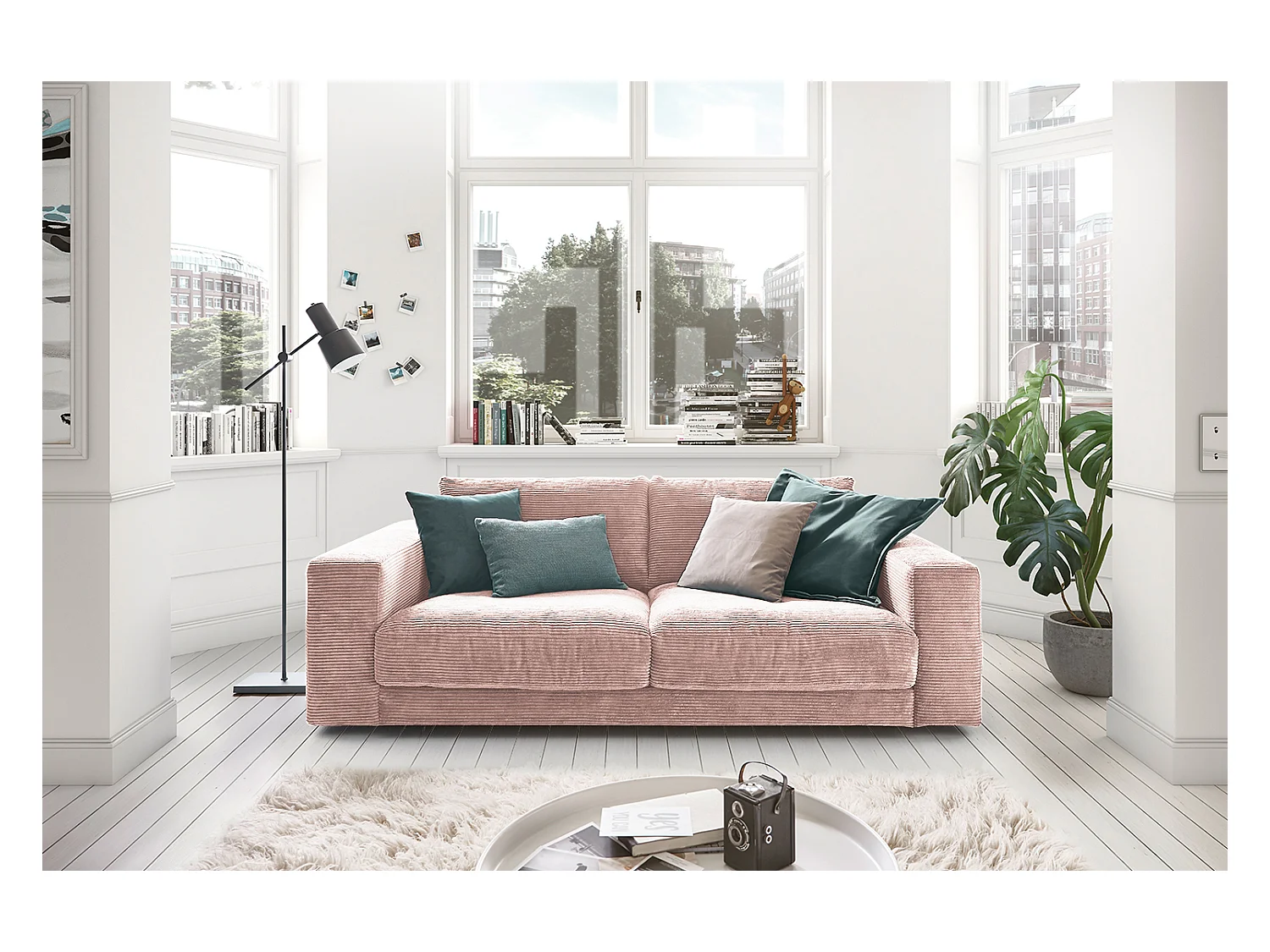 Sofa - Pink Cord - MADELINE