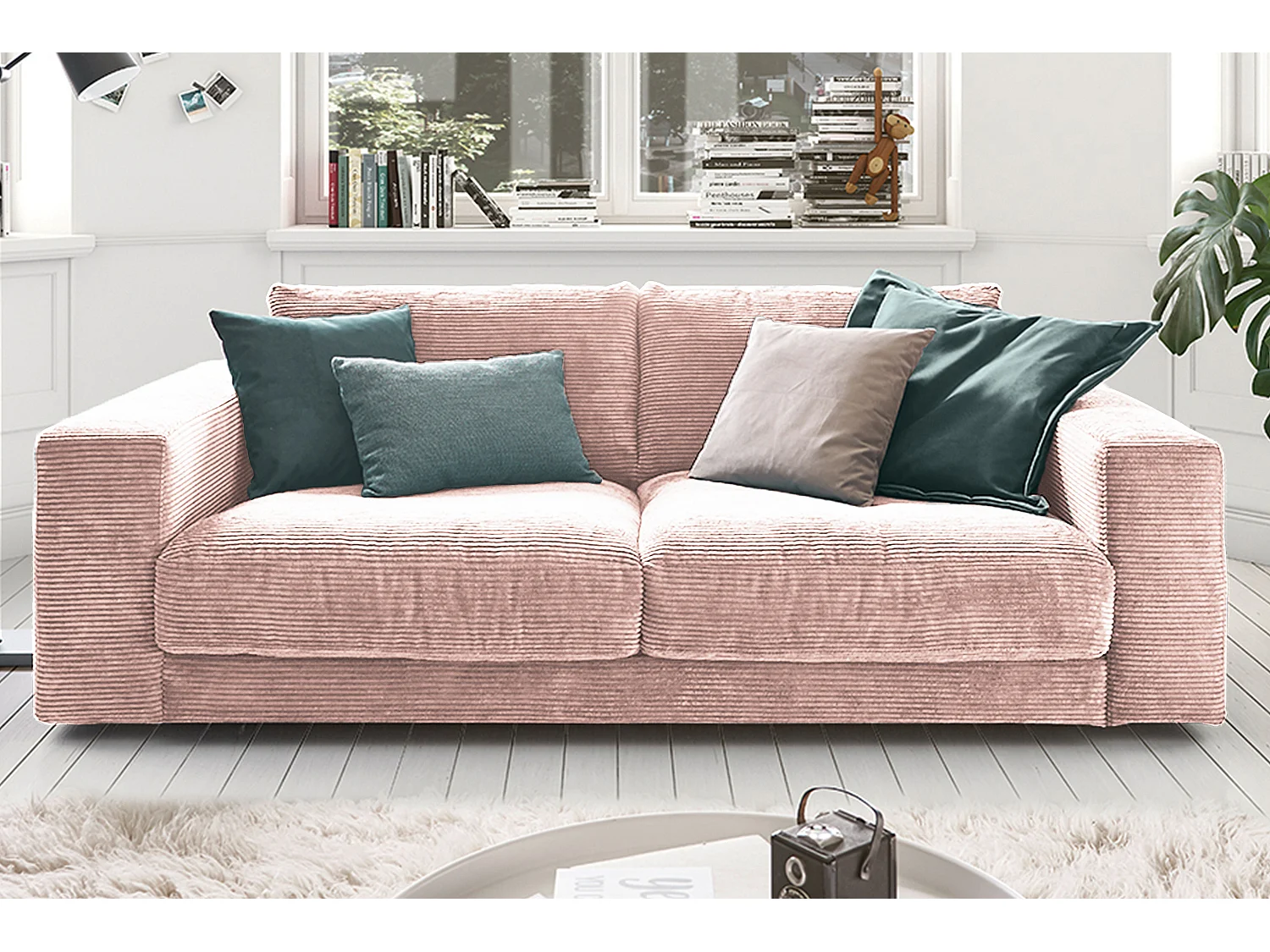 Sofa - Pink Cord - MADELINE