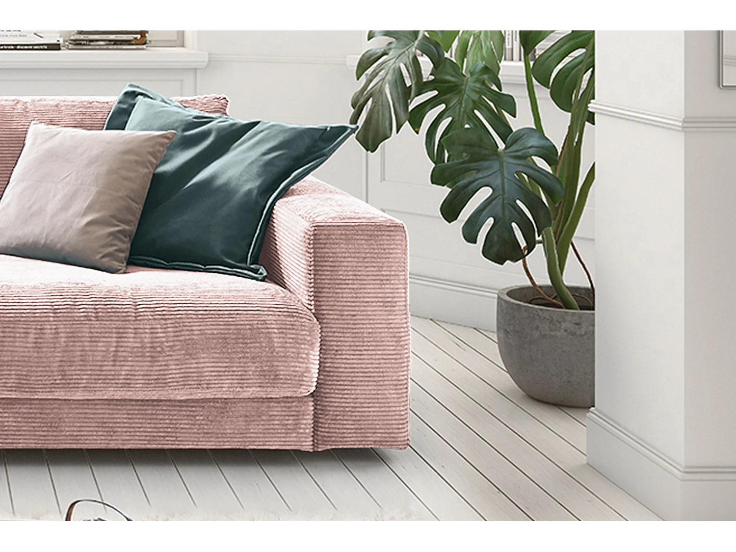 Sofa - Pink Cord - MADELINE