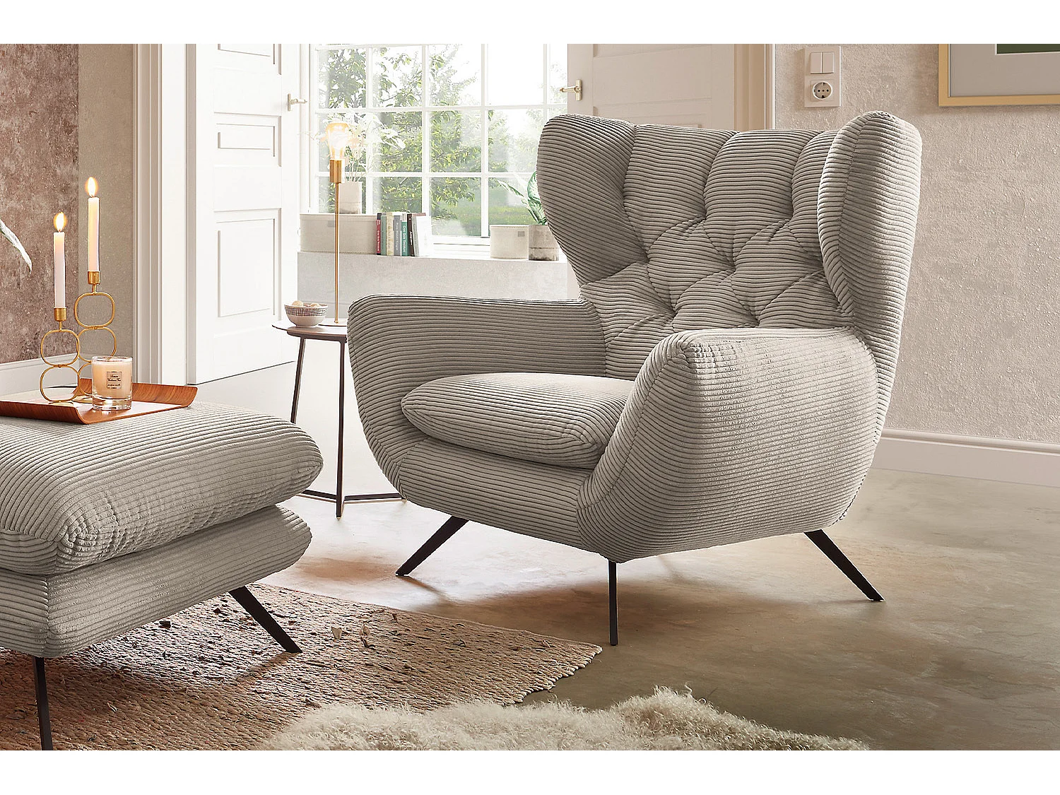 Sitzgruppe - Granit Cord - CHARME