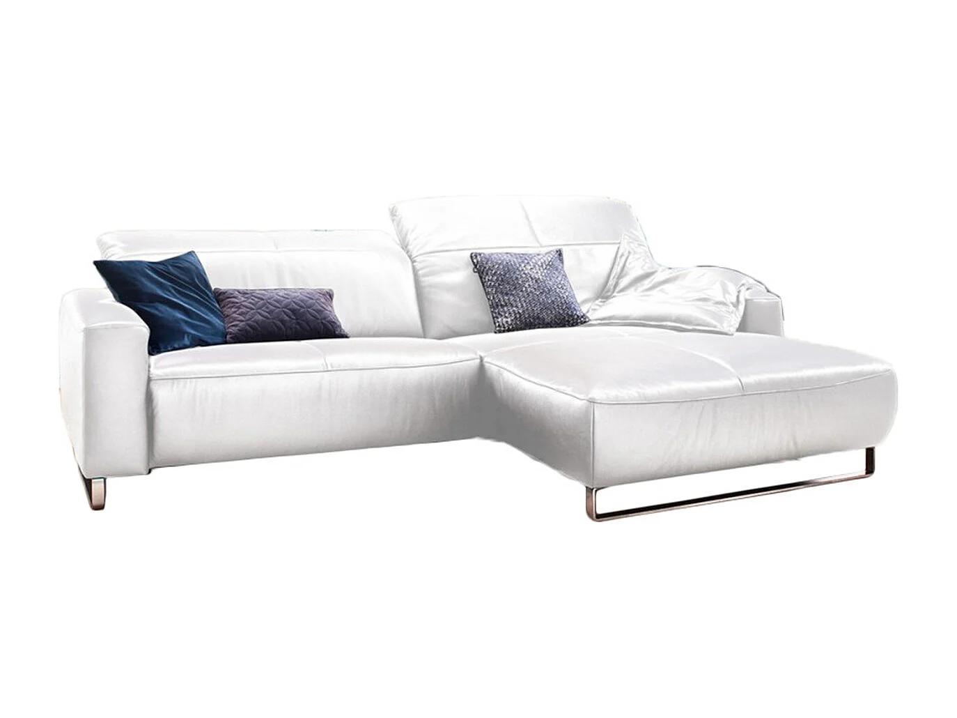 Canapé - blanc cuir - YORK