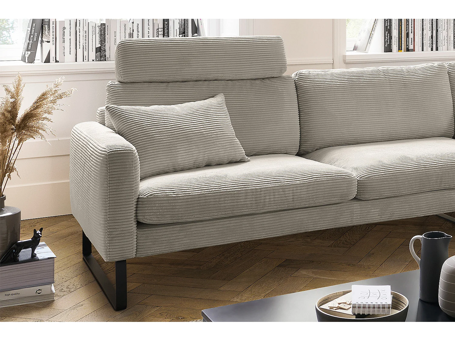 Ecksofa - Granit Cord - RICARDA