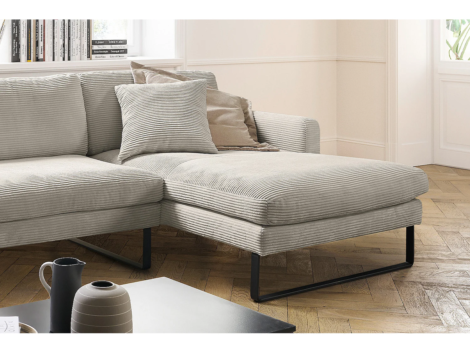 Ecksofa - Granit Cord - RICARDA