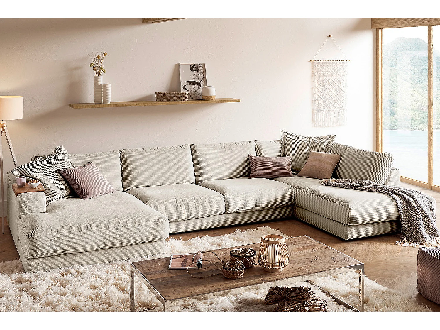 Levend - Crème wit Koord - MADELINE