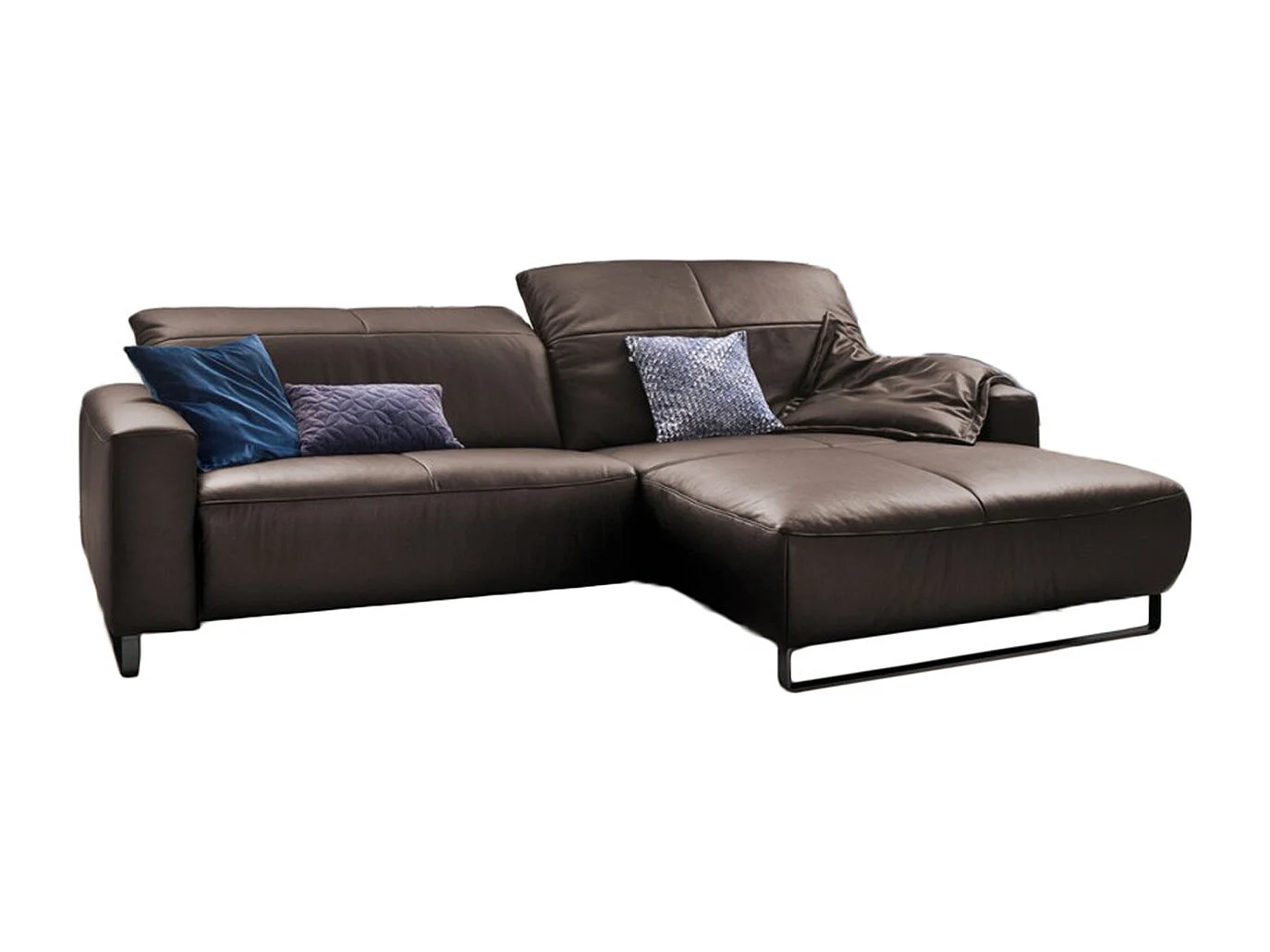 Ecksofa - Sonoma Trüffel Dekor Leder - YORK