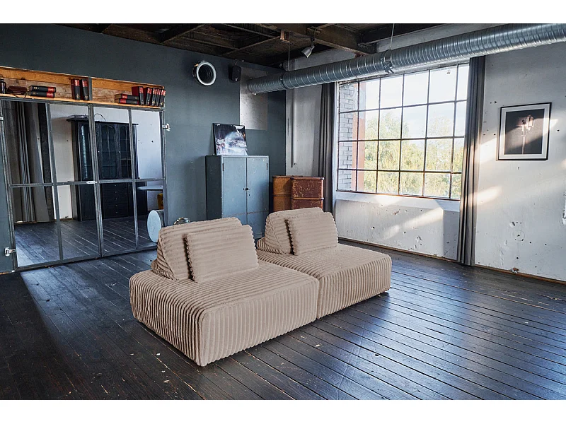 Modulsofa - Taupe Cord - WIOLO SOFT