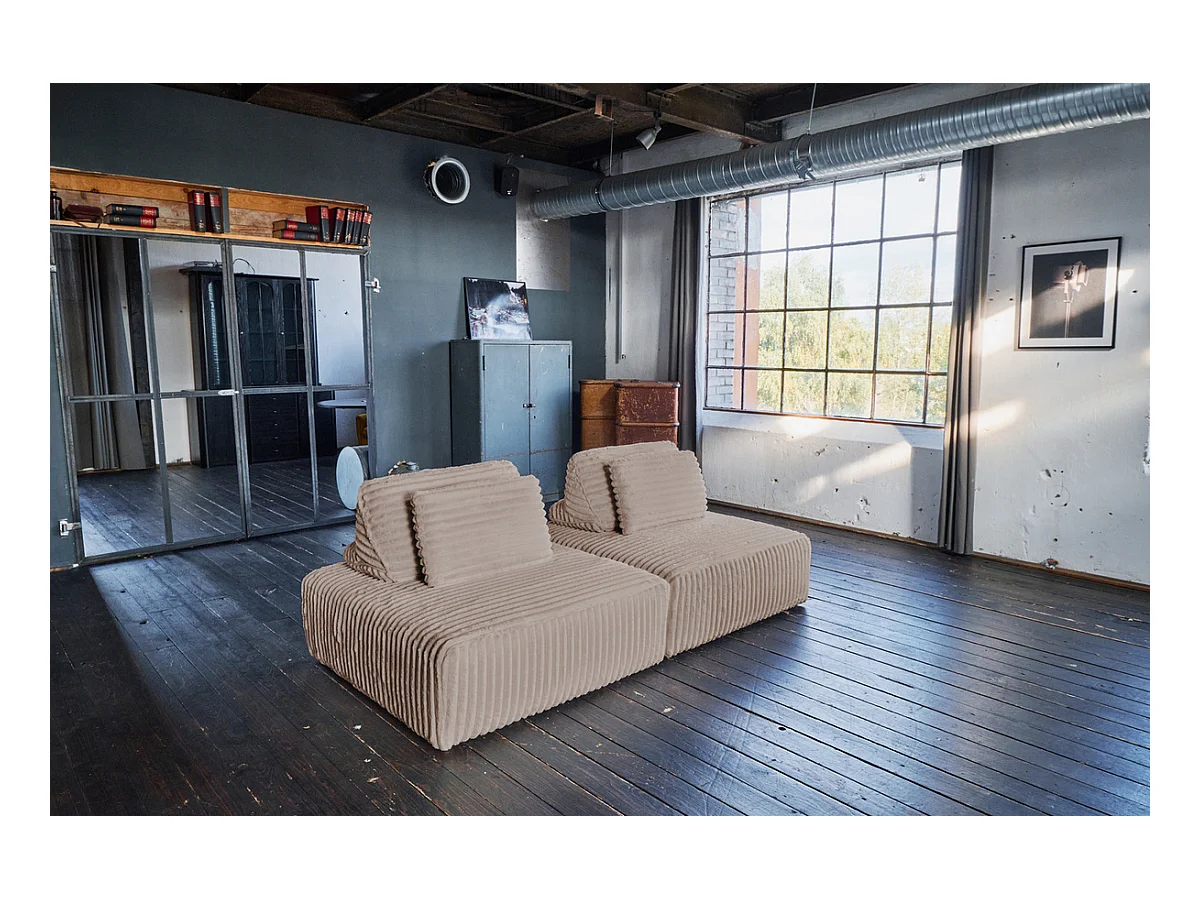 Modulsofa - Taupe Cord - WIOLO SOFT