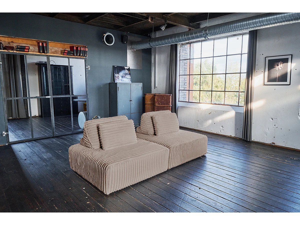 Modulsofa - Taupe Cord - WIOLO SOFT