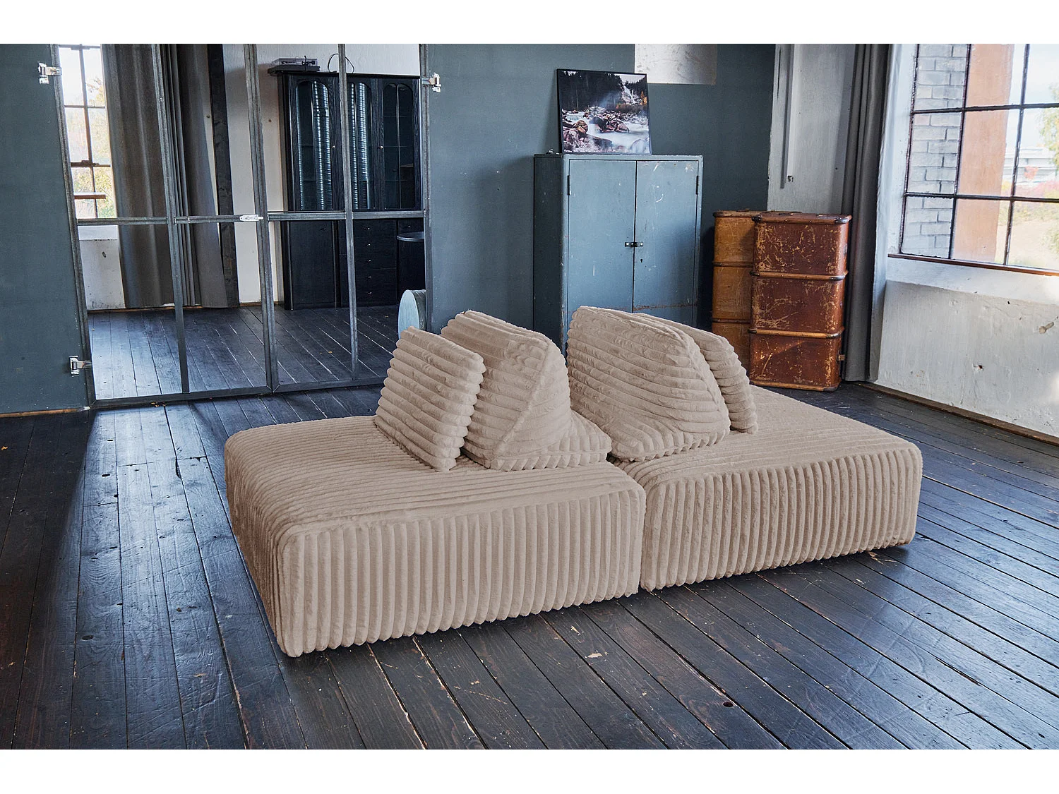 Modulsofa - Taupe Cord - WIOLO SOFT