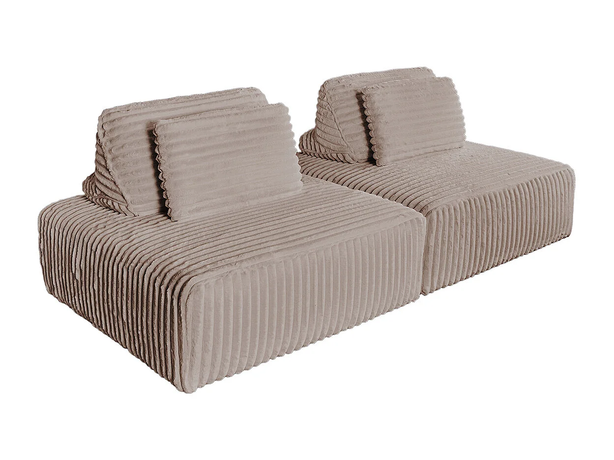 Modulsofa - Taupe Cord - WIOLO SOFT