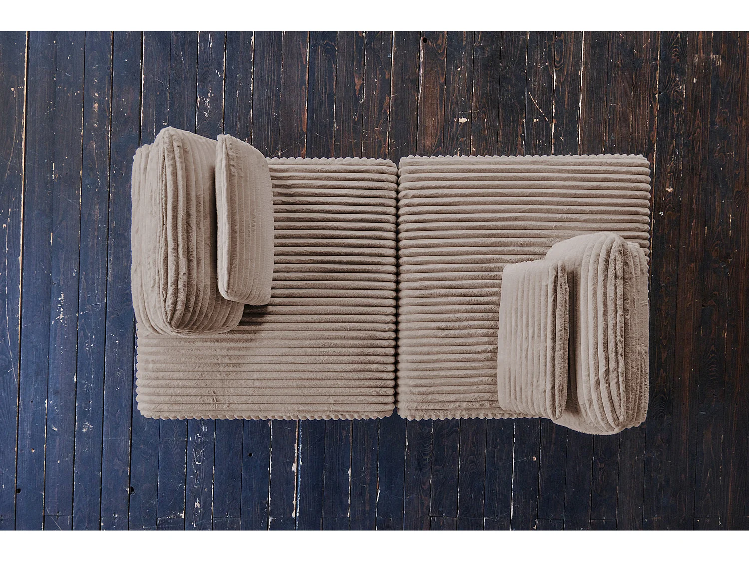 Modulsofa - Taupe Cord - WIOLO SOFT