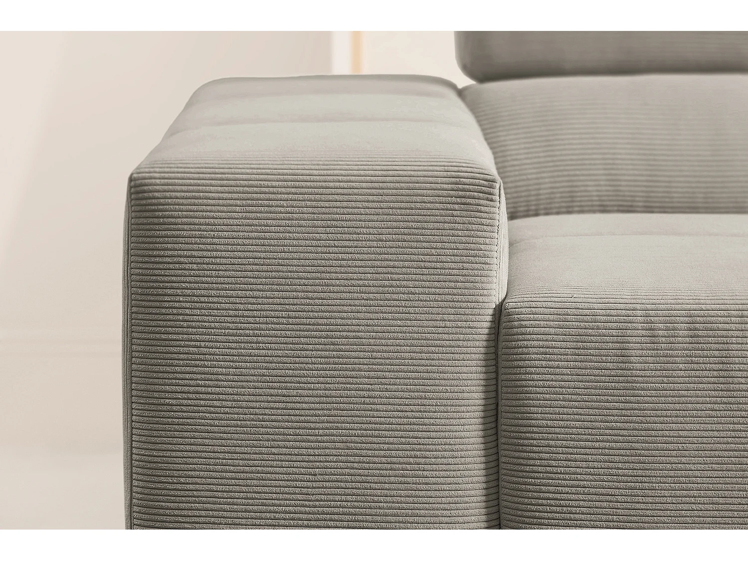 canapé - Gris Velours côtelé - NEVADA